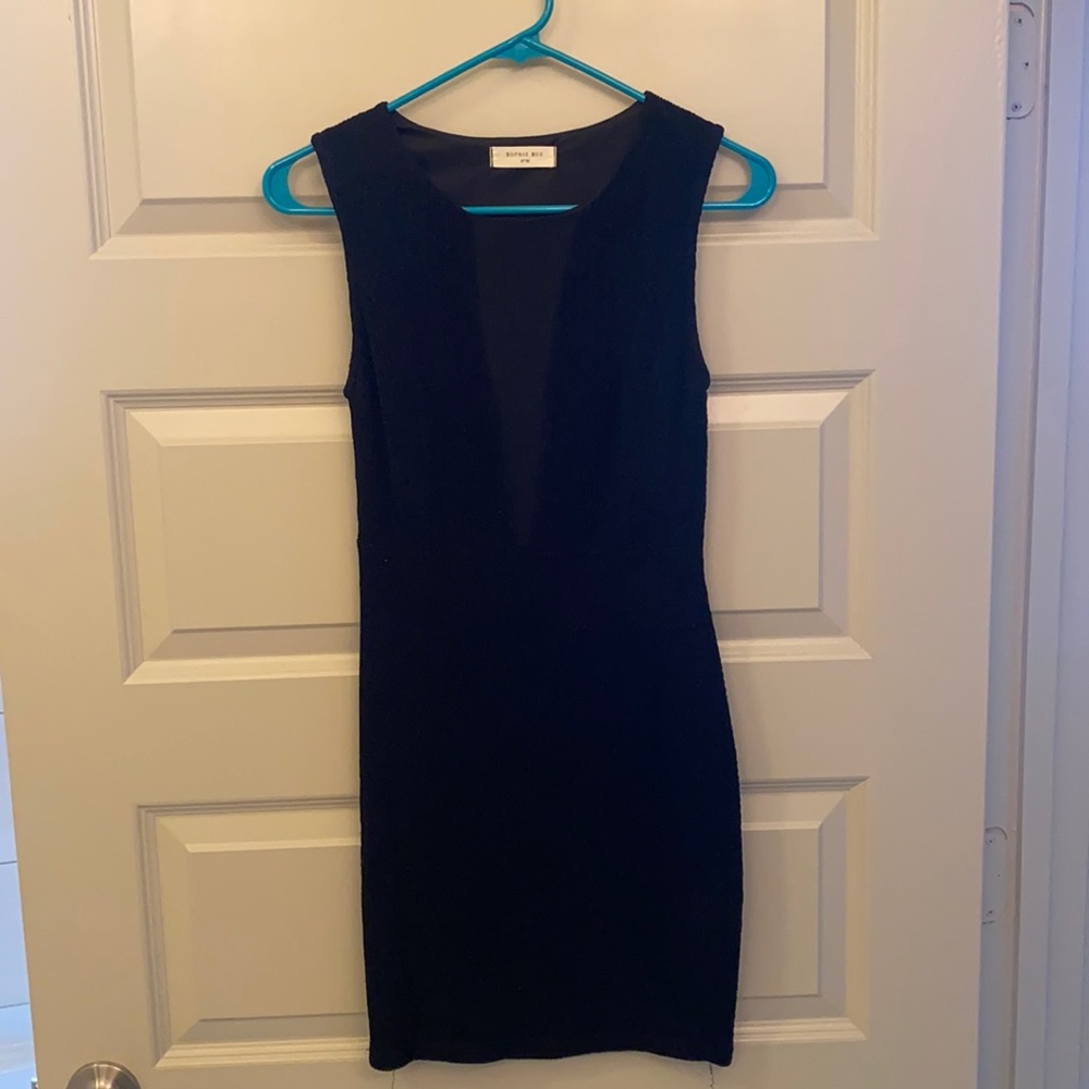 Black mini dress
